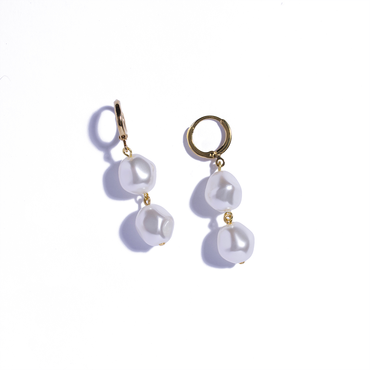 Minimalist Earrings Double hoop Earrings White Marble Earrings Gift For Her Raw stone jewelry Best Selling Jewelry,Gold Dangle Earrings